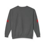 Star Sweatshirt —Red Star on Sleeves Crewneck- Loungewear