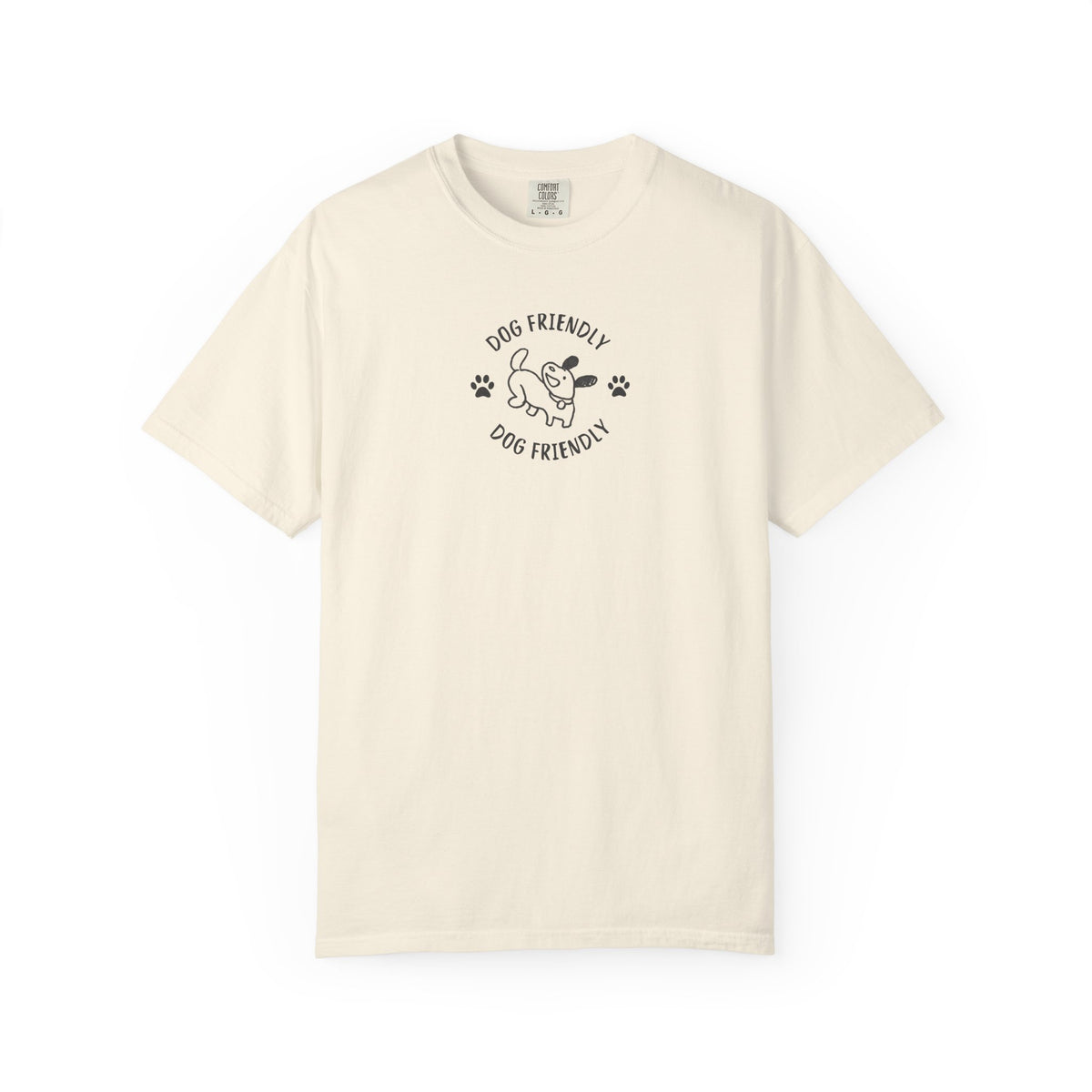 Dog Friendly T-Shirt — Cute Paw Print &  Dog Graphic Tee