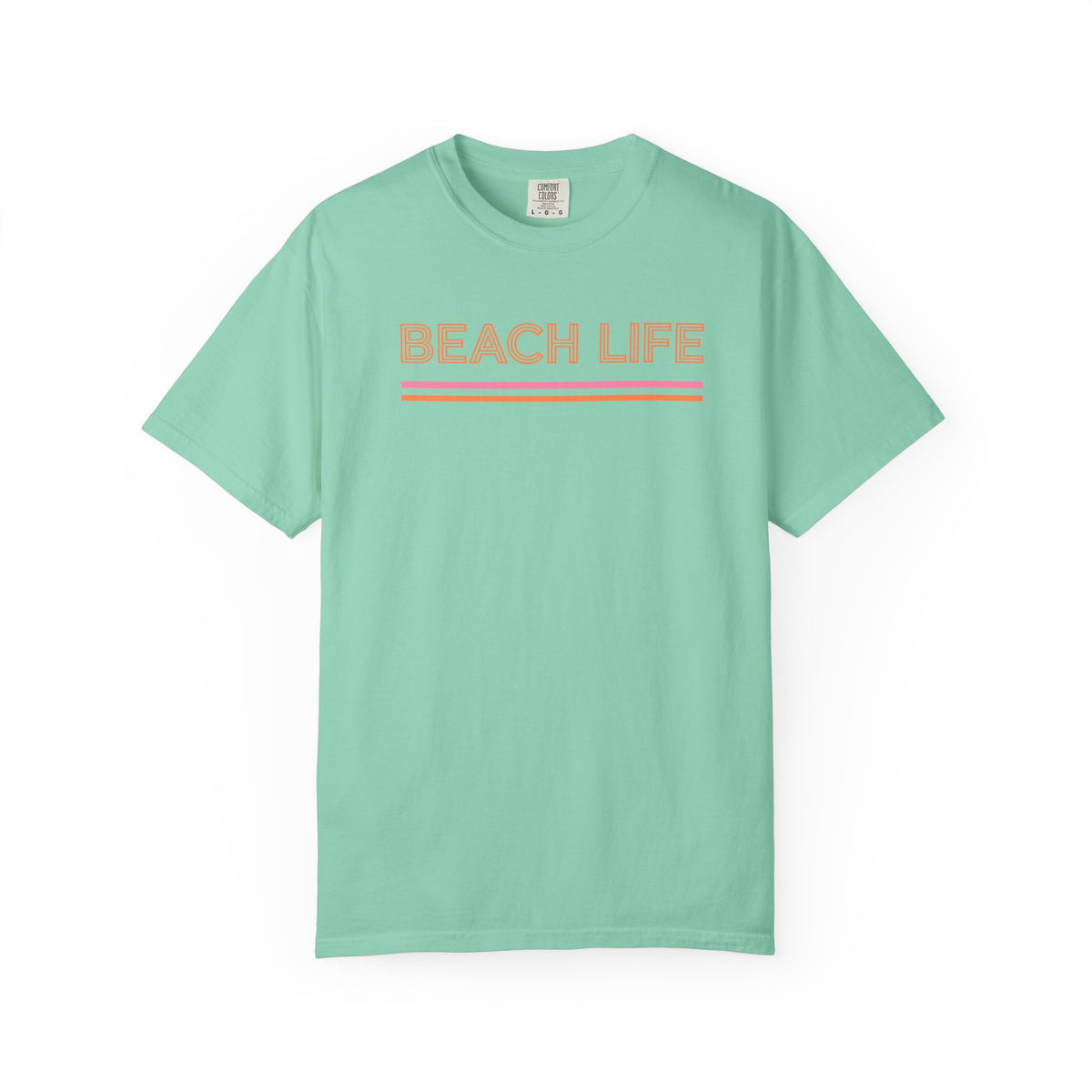 Beach Life T-Shirt — Retro Striped  Graphic Tee
