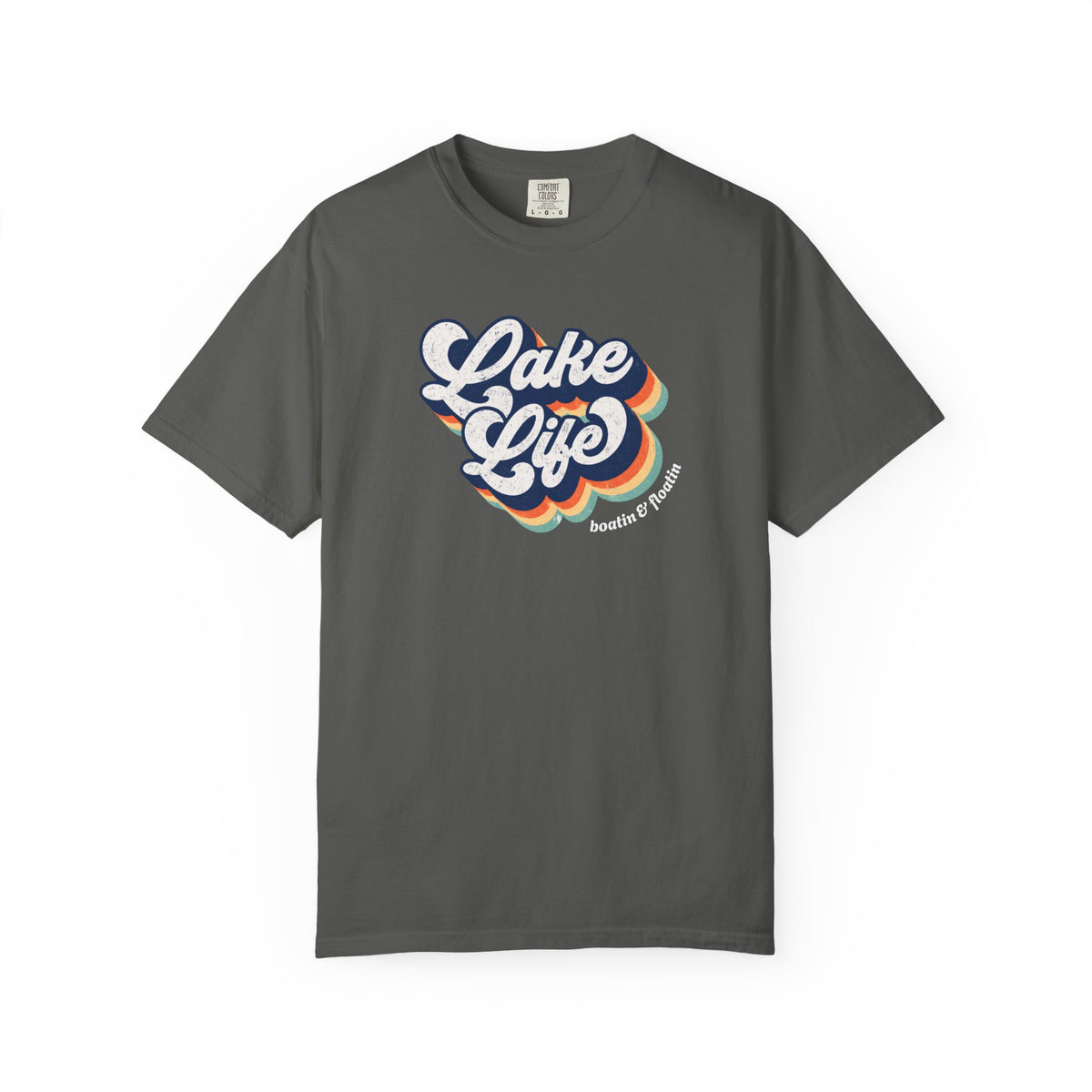 Lake Life T-Shirt — Retro Script Summer Lake Tee