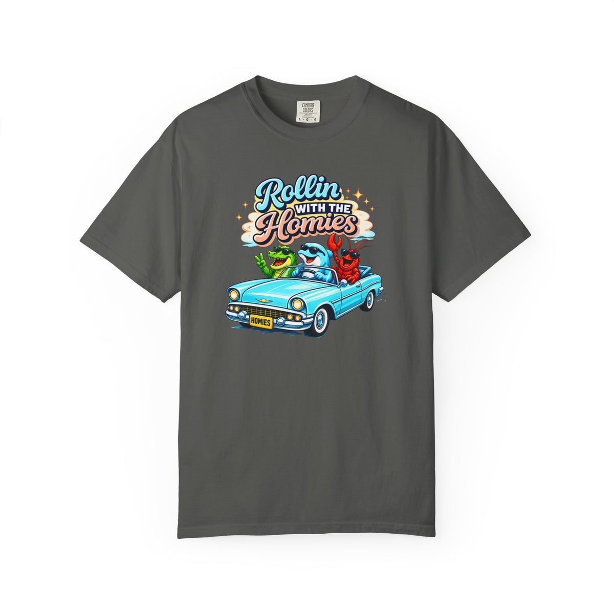 Rollin' With the Homies Retro Cute Graphic Tee