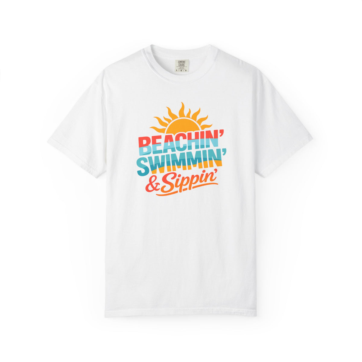 Beachin' Swimmin' & Sippin' T-shirt | Summer Tee