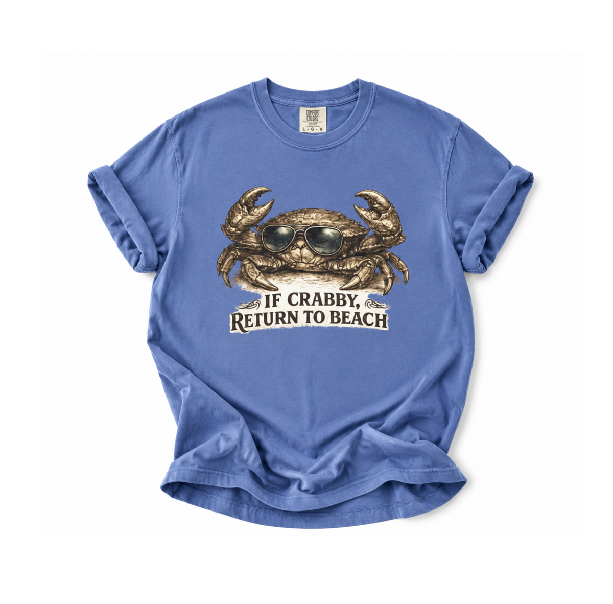 If Crabby Return to Beach T-shirt- Ocean Life tshirt