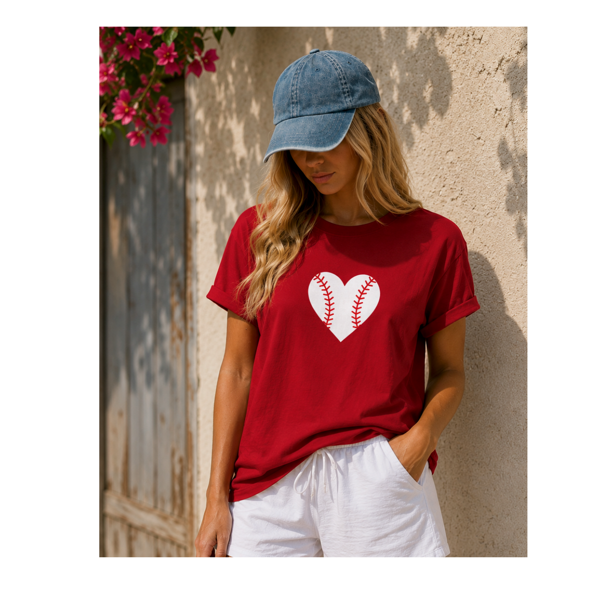 Baseball Heart T-Shirt — Baseball Tee Sports Heart
