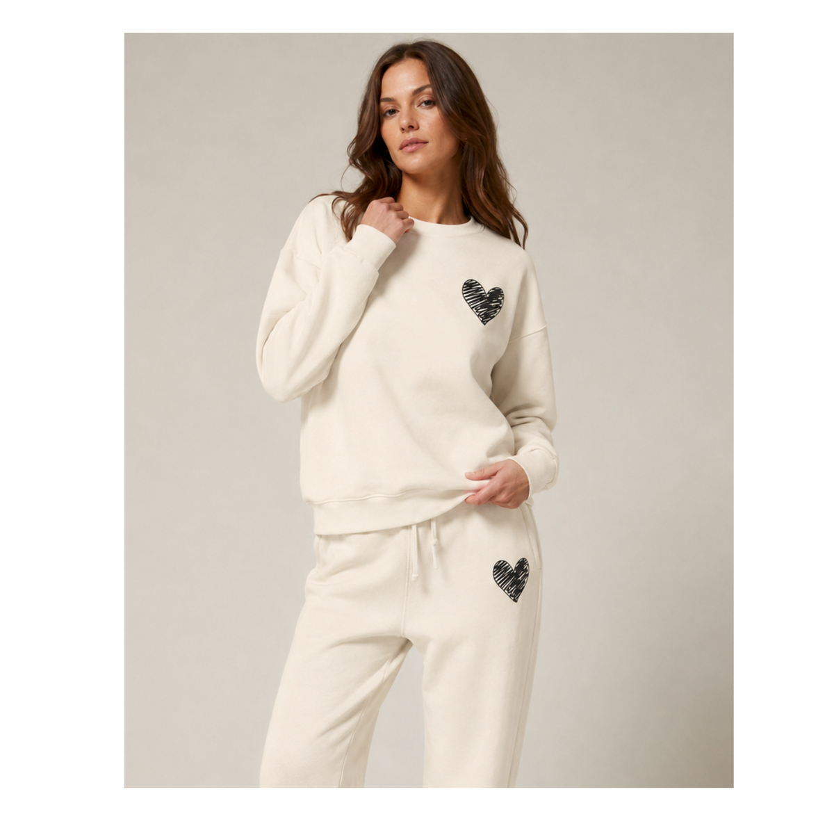 Heart Sweatshirt — Sketched Heart Crewneck