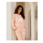 Star Crewneck Sweatshirt — Peach  Star Sweatshirt