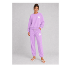 Star Accent Sweatpants —  White Star Fleece Joggers